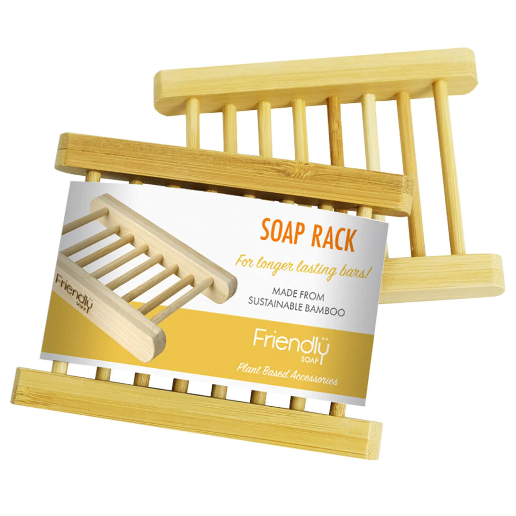 Soap rack with packaging