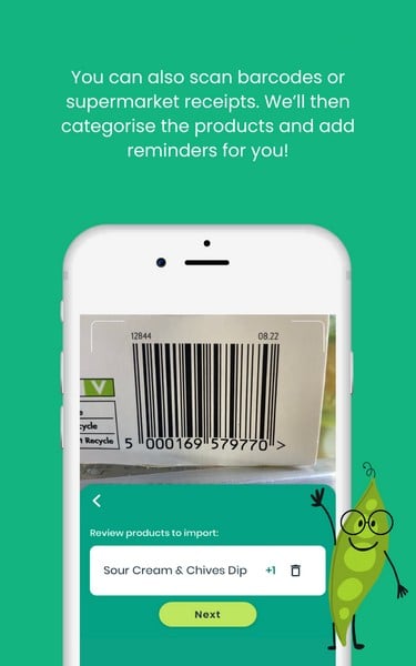 In-app barcode scanning